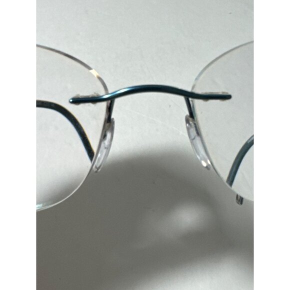 Silhouette Titan 5040 Rimless Titanium Eyeglass FRAMES ONLY Blue 5521 70 17 140 - Picture 13 of 13
